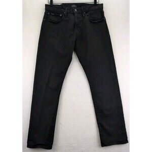 Polo Ralph Lauren The Varick Slim Straight Black Stretch Jeans 31x30